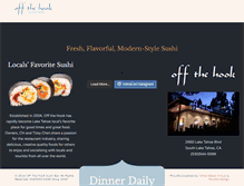 Tablet Screenshot of offthehooksushi.com